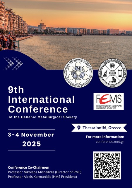 9th International Conference of the Hellenic Metallurgical Society (HMS)